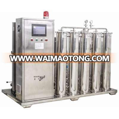 Molecular water treatment system for hemodialysis